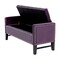 Emmaline PU Leather/Linen/Velvet Button Tufted Nailhead Trim Storage Bench